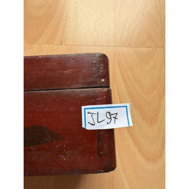 Antique Meiji Japanese Lacquer Box For Sale - Image 4 of 13