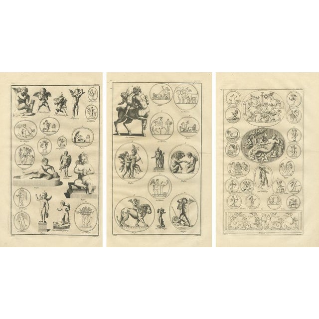 Putti & Cupid, 18th Century, Copper Engravings, Set of 3 For Sale - Image 7 of 9