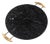 Round Tray in Black Marquina Marble and Brass by La Galleria, 1990s For Sale