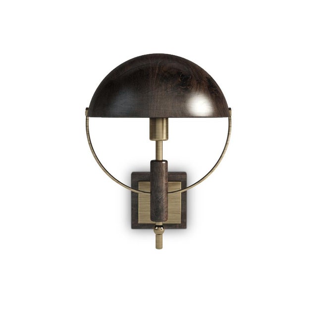 Wood Faraday Wall Lamp by Wood Tailors Club For Sale - Image 7 of 7