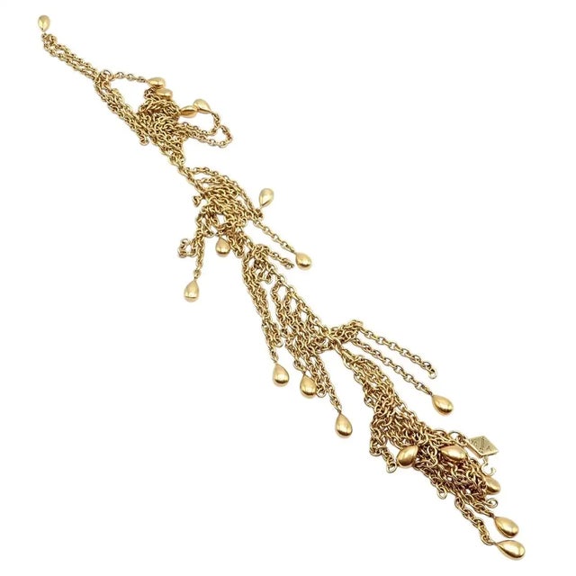 Van Cleef & Arpels 1970s Van Cleef & Arpels Yellow Gold Fringe Bracelet For Sale - Image 4 of 8