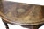Mid 20th Century Antique Jacobean Style Walnut Hallway Demi Lune Table With Oak Inlay & Swirled Legs For Sale - Image 5 of 11