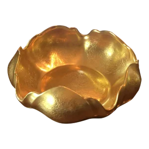 Vintage Late 20th Century Gold Overlay Pickard Bowl