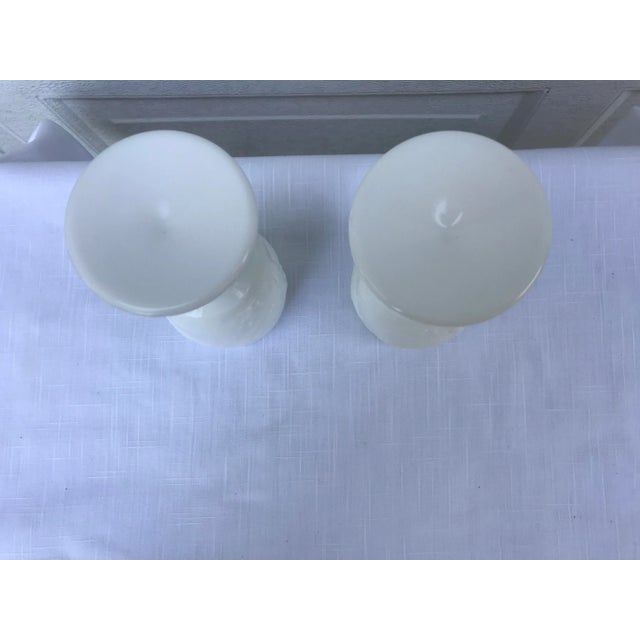 L E Smith Milk Glass Goblet With Eagle and Stars - a Pair For Sale - Image 4 of 9