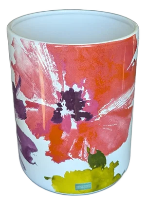 Rare Floral Ceramic Receptacle by Anthology