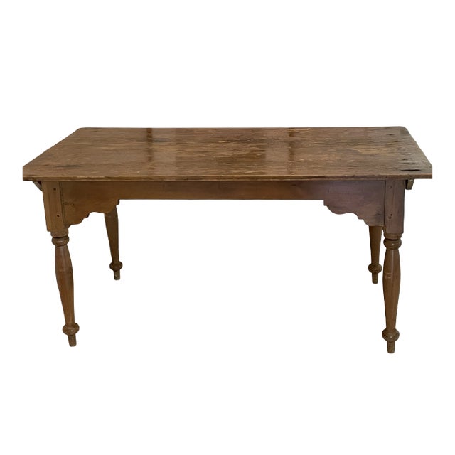 Antique Pine Farm Table Chairish