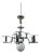 Large Functionalist Bauhaus Chandelier, 1930s For Sale