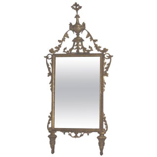 18th Century Italian Neoclassical Giltwood Mirror For Sale