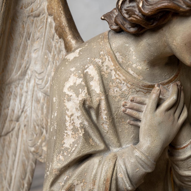 Plaster Altar Angels, 19th Century Chairish