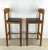 Mid 20th Century Pair Vintage Modern Teak Barstools For Sale - Image 5 of 12