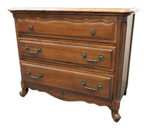 Mid 20th Century Permacraft Louis XV Style Fruitwood Commode