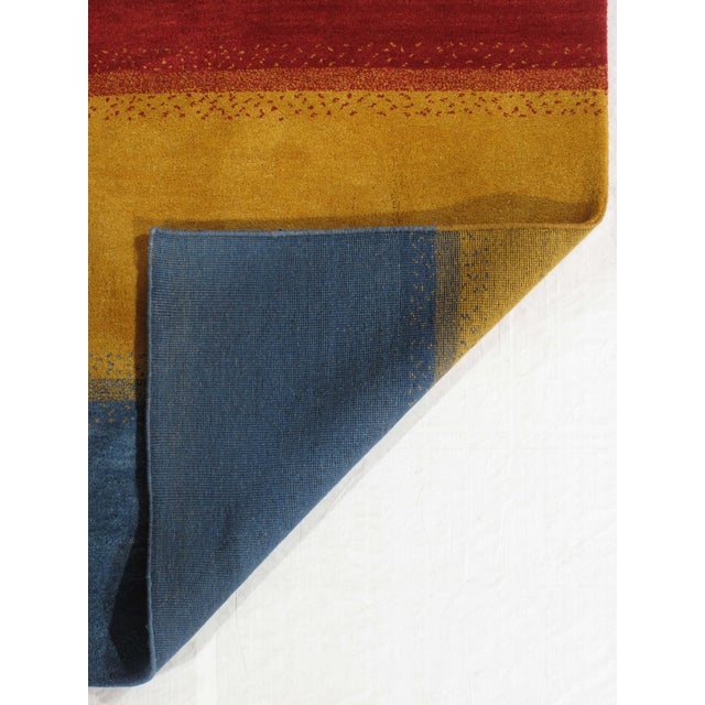 Vintage Hand-Knotted Gabbeh Rug 8'0" X 11'0" For Sale - Image 4 of 5