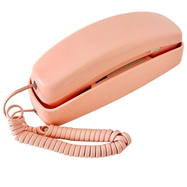 Vintage 1980s Touchtone Phone Telephone Desk or Mural Pink For Sale - Image 11 of 11