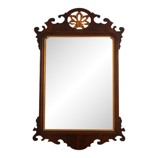 Councill Craftsmen 18th Century Style Mahogany Mirror For Sale
