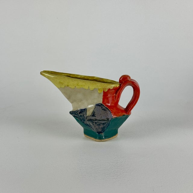 An original vintage John Gill (American b1949) ceramic sculpture titled "Pitcher #6". This comes from the Estates of...