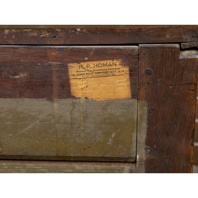 Small English Georgian Period 18th Century Oak Buffet with Carved Arching Motifs For Sale - Image 4 of 12