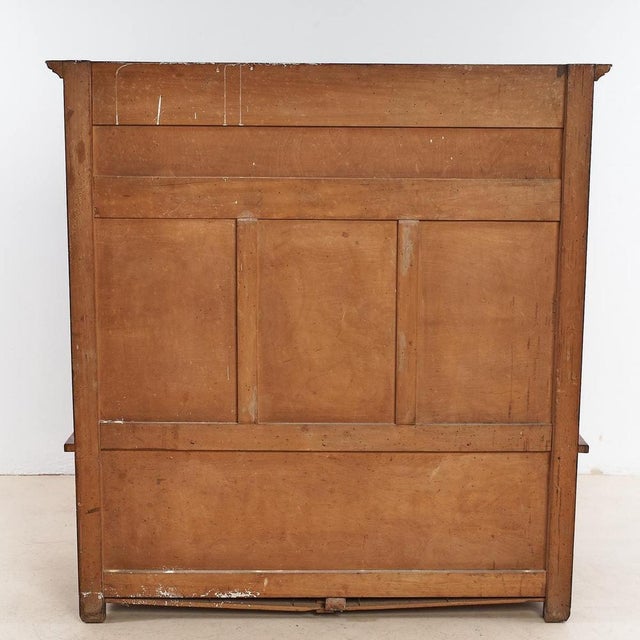 Brown Walnut Bench, Early 1900s For Sale - Image 8 of 9