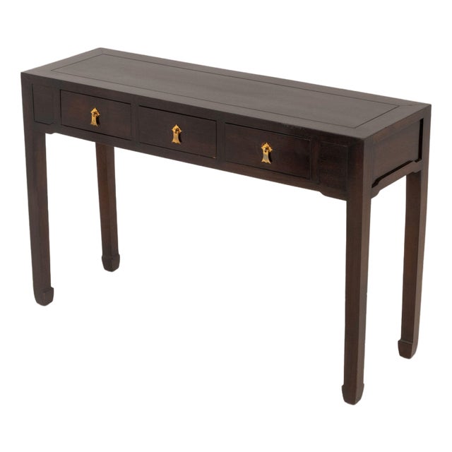 Chinese Hardwood Console Table For Sale