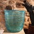 Vintage Vase in Murano Glass by Sergio Costantini. Stunning craftsmanship, entirely handmade. Turquoise colour with Gold-...