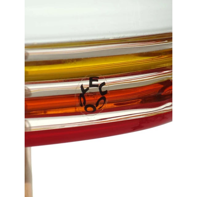 Mid-Century Modern Vintage Febo Glass & Marble Table Lamp by Roberto Pamio & Toso for Leucos For Sale - Image 3 of 6