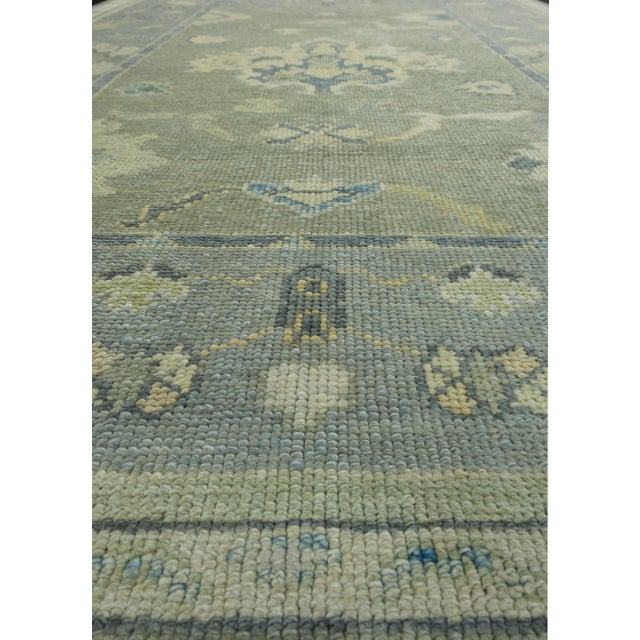 Early 21st Century Turkish Oushak Rug 5'1" x 6'10" #17022 For Sale - Image 5 of 8