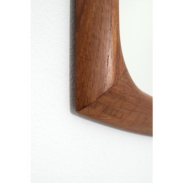 Danish Teak Mirror For Sale - Image 6 of 10