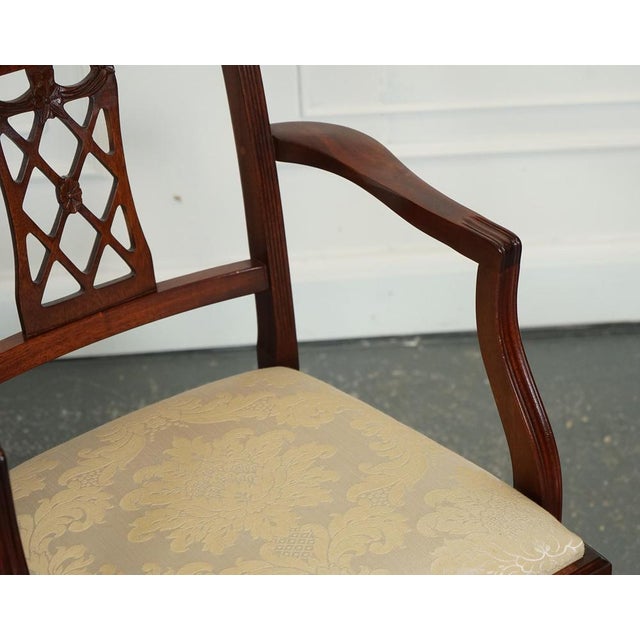 Hepplewhite Dining Chairs in Cream Upholstered Seats from Bevan Funnell, Set of 5 For Sale - Image 14 of 16