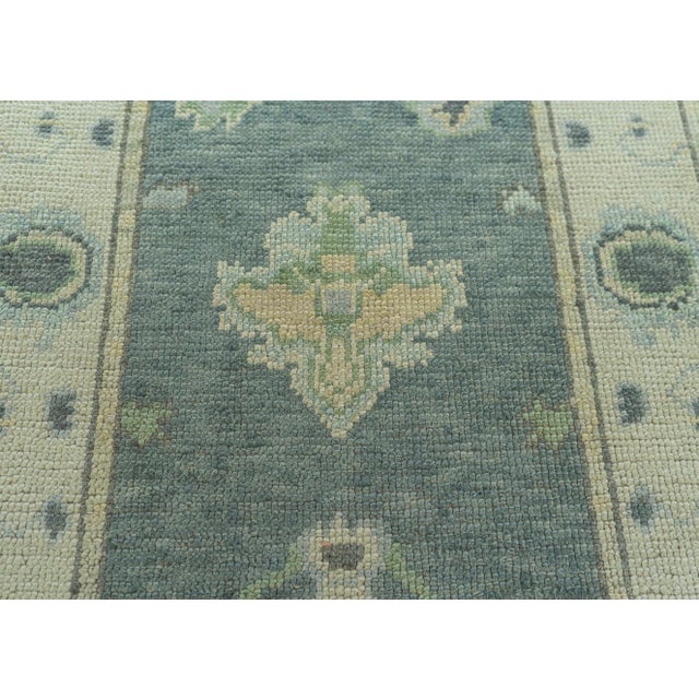Turkish Turkish Oushak Rug 2'9" x 8'3" #19095 For Sale - Image 3 of 8