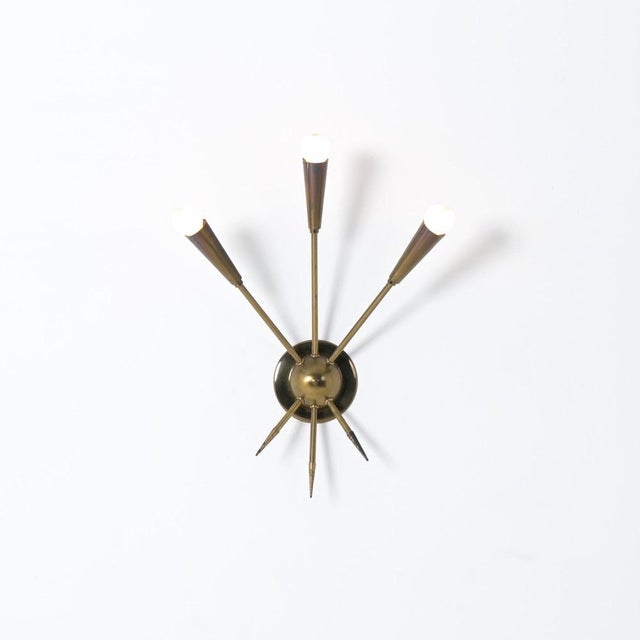 Mid-Century Modern Sputnik Wall Lights, 1950s, Set of 2 For Sale - Image 4 of 16