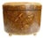 Vintage Sarreid LTD Handpainted Butterfly Floral Mezza Luna Box – Brass Feet For Sale