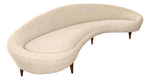 Vladimir Kagan Serpentine Sofa, Late 20th Century, u.s.A.