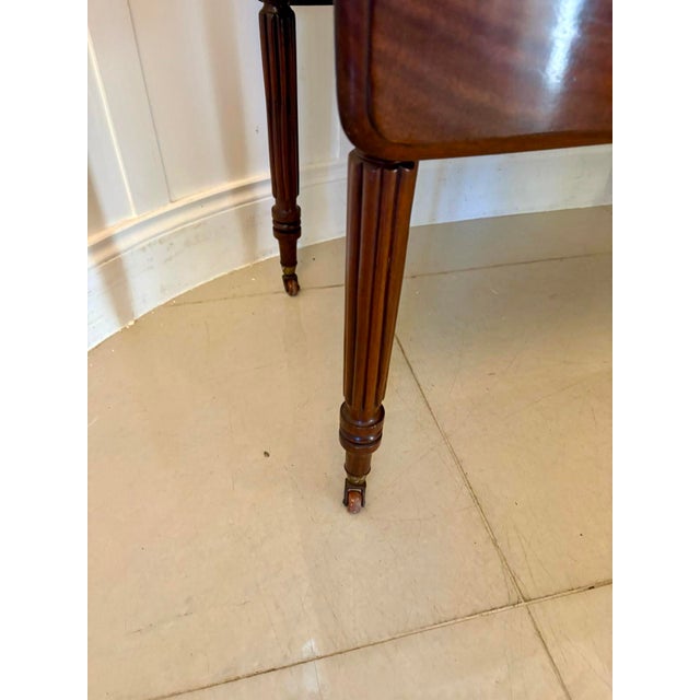 Antique Regency Mahogany Drop-Leaf Pembroke Table, 1830 For Sale - Image 4 of 11