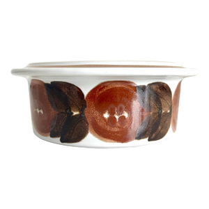 Vintage 1970s Arabia of Finland Rosmarin Brown Fruit or Dessert Bowl