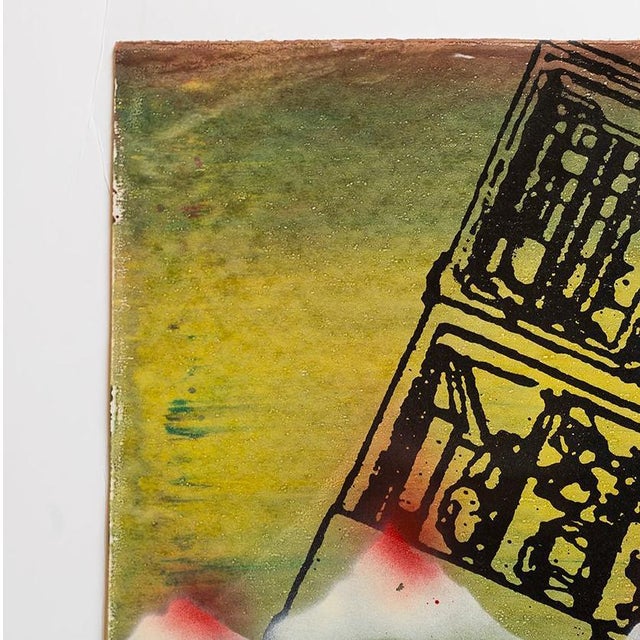 Modern Iain BaxterIain Baxter& "Correcting Landscape" Conceptual Monoprint Painting For Sale - Image 3 of 4