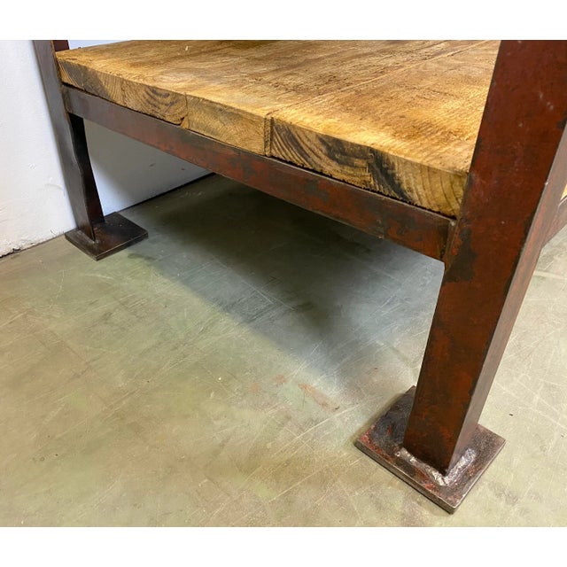 Industrial Red Coffee Table, 1960s For Sale - Image 4 of 8