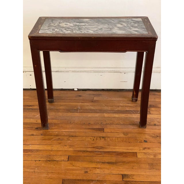 Circa 1720 Elm & Stone Chinese Wine Table For Sale - Image 4 of 13