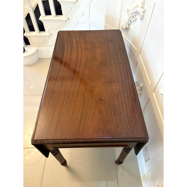 Wood Antique Regency Mahogany Drop-Leaf Pembroke Table, 1830 For Sale - Image 7 of 11