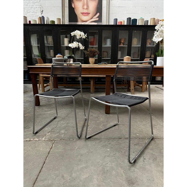 Melker Spaghetti Chairs in the style of Ikea, Set of 2 For Sale - Image 3 of 10