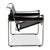 Wassily Chair Leather Armchair Black Chair by Marcel Breuer for Knoll Inc., Set of 2 For Sale - Image 15 of 18