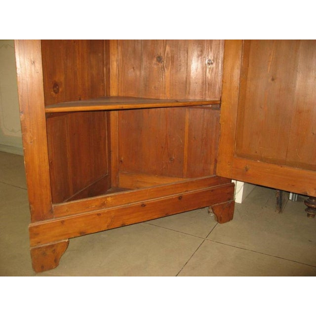 Antique Corner Cabinet in Fir, 1890s For Sale - Image 13 of 18