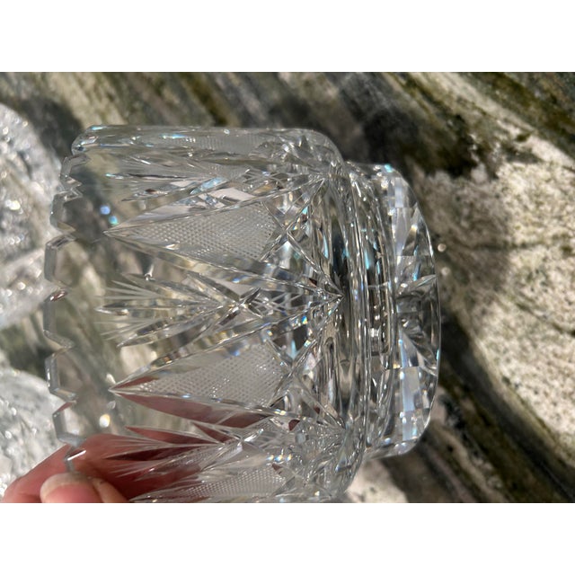Waterford Crystal Hand Cut Lead Crystal Bowl by Imperlux - Made in West Germany For Sale - Image 4 of 4