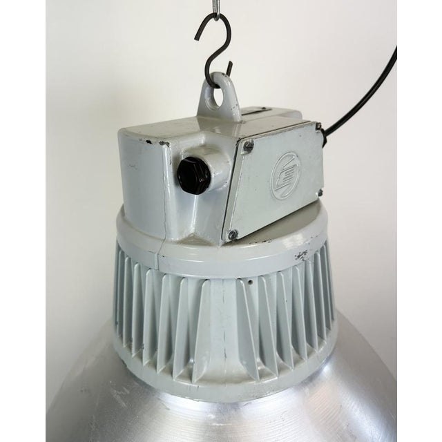 Large Industrial Aluminum Pendant Light from Elektrosvit, 1960s For Sale - Image 9 of 18