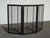 French Country Vintage French Country Black Three Panel Fireplace Screen For Sale - Image 3 of 16
