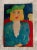 2000 - 2009 Vintage Abstract Oil Painting of a Lady Wearing a Green Hat by JoAnne Fleming, 30” X 28” For Sale - Image 5 of 8