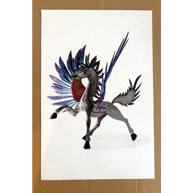 If you can't afford a masterwork of Oaxacan wood carving, you can still enjoy one, with this limited edition print of one...