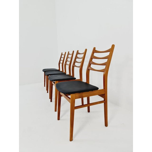 Fantastic dining chair designed by casala for möbel mann set of 4 ,1960’s The chair frames are made from solid teak, It is...