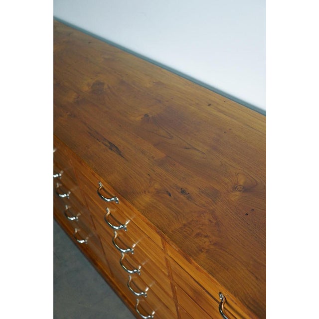 Large Dutch Cherry Apothecary Cabinet, 1950s For Sale - Image 11 of 18