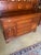 Very high quality hutch by Henkel Harris. Solid cherry construction. Fairly early tag in the top drawer. Two pieces...