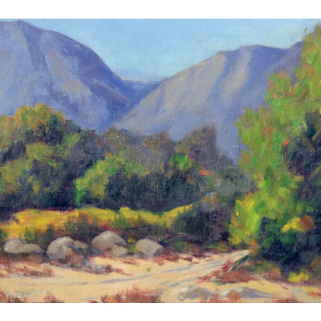 1930's California Mountain Trail Landscape by Sidney L. Brock For Sale - Image 4 of 8
