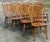 Rare set of 10 timeless dining chairs by Richardson brothers. Meticulously crafted in the USA of solid oak. Features flat...